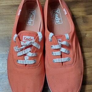 Keds Orange Canvas Sneakers